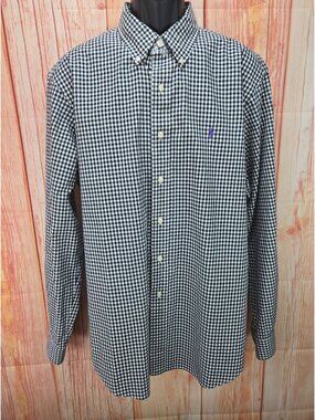 Ralph Lauren Mens Classic Fit Black Check Shirt XL